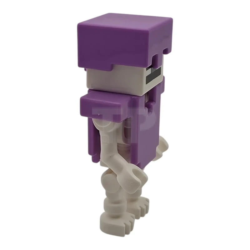 LEGO&reg; min253 Scheletro, Minecraft - Armatura ed elmetto medi color lavanda