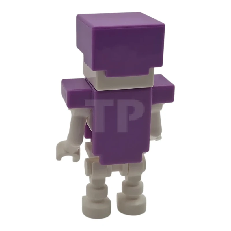 LEGO&reg; min253 Scheletro, Minecraft - Armatura ed elmetto medi color lavanda