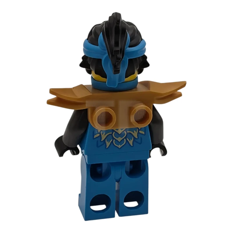 LEGO&reg; njo1036 Nya - Dragons Rising, Tunic with Dragon Head, Hair, Wide Pearl Gold Shoulder Armor