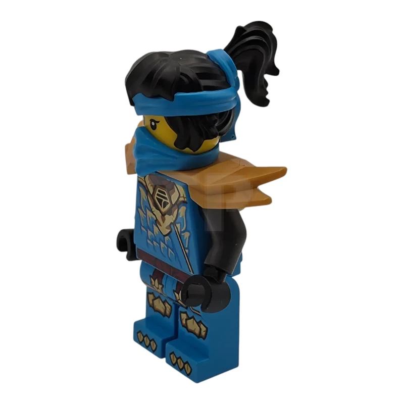 LEGO&reg; njo1036 Nya - Dragons Rising, Tunic with Dragon Head, Hair, Wide Pearl Gold Shoulder Armor