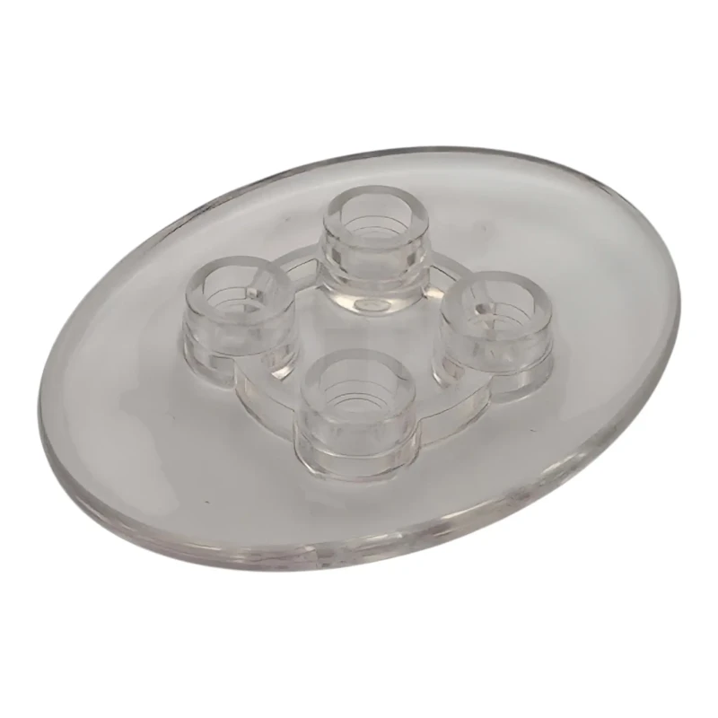 LEGO&reg;  - 7688 - Plate, Round 3 x 4 Oval with 4 Studs in Center and Rounded Bottom (Headlight)