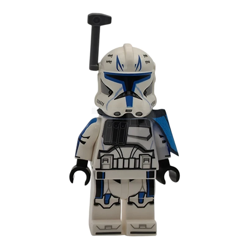 LEGO&reg; sw1315 Capitano Rex, soldato clone della Legione 501 (Fase 2) - Spallacci in tessuto blu, telemetro, braccia stampate in bianco