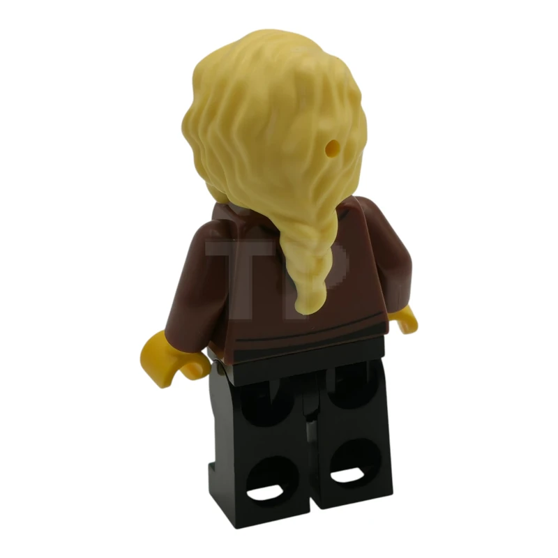 LEGO&reg; cty1988 Police - City Detective Female, Reddish Brown Jacket, Black Legs, Bright Light Yellow Hair