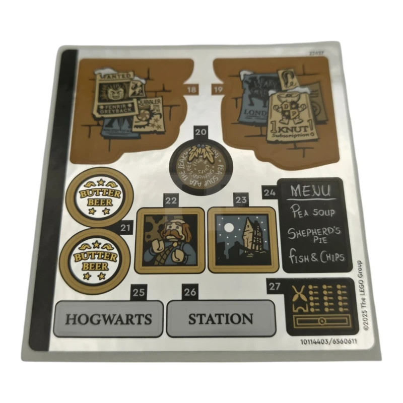 LEGO&reg; 6560611 - Foglio di adesivi per il set 76457, foglio 2, versione speculare - (10114403/6560611)