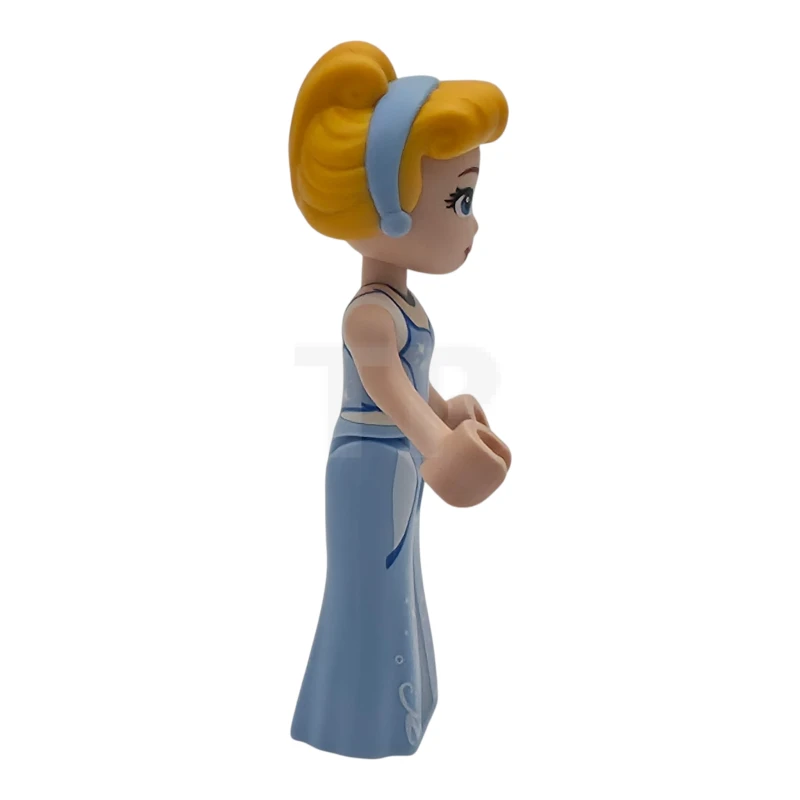 LEGO&reg; dp245 Cinderella - Bright Light Blue and Metallic Light Blue Dress, Bright Light Orange Hair, Reddish Brown Eyebrows