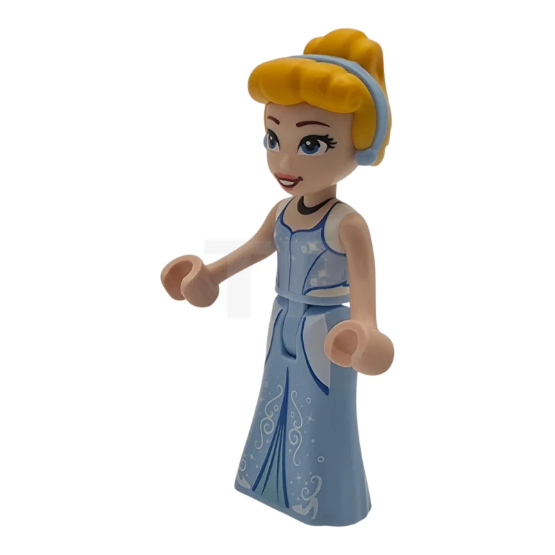 LEGO&reg; dp245 Cinderella - Bright Light Blue and Metallic Light Blue Dress, Bright Light Orange Hair, Reddish Brown Eyebrows