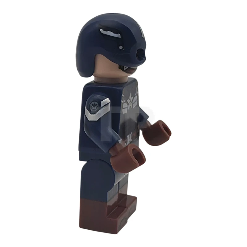 LEGO&reg; sh1128 Captain America - Dark Blue Suit, Printed Arms