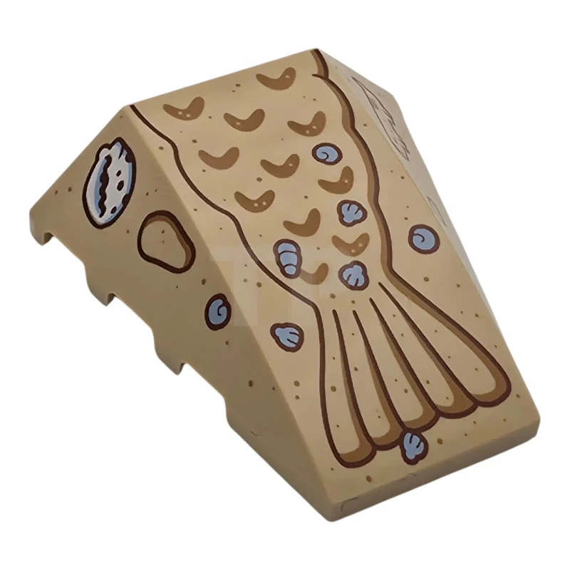 LEGO&reg; 6536505 - 47753pb131 - 4 x 4-dakpan met zeemeerminnenstaartpatroon