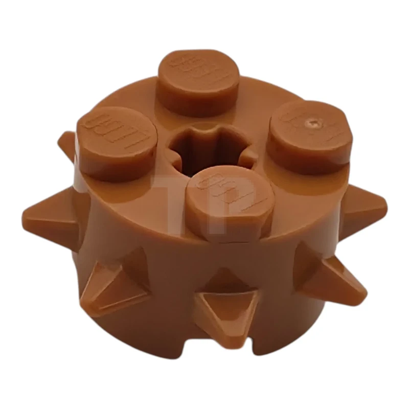 LEGO&reg; 6616053 - 27266 - Steen, rond 2 x 2 met spikes en asgat