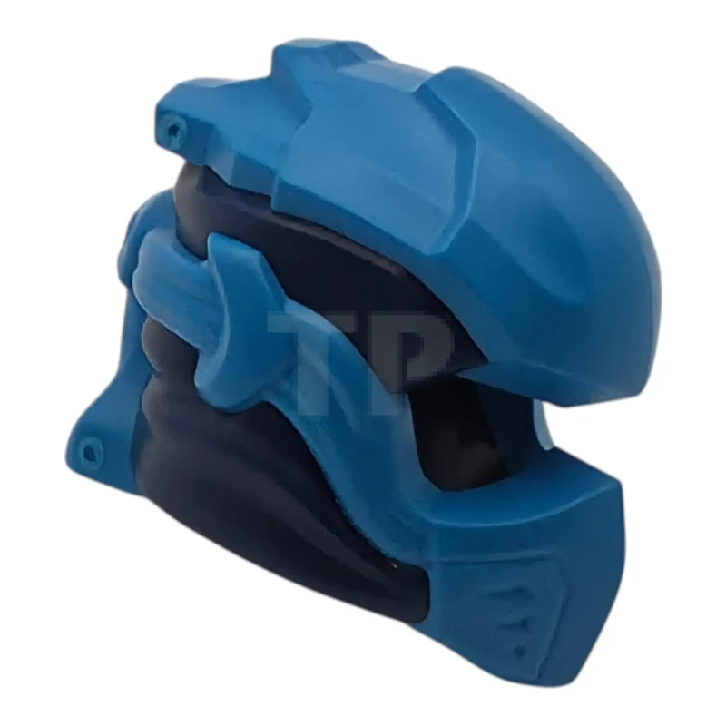 LEGO&reg; 6616899 - 5990pb03 - Minifigure, Headgear Ninjago Wrap Type 10 with Molded Dark Azure Armor, Wraps and Knot Pattern