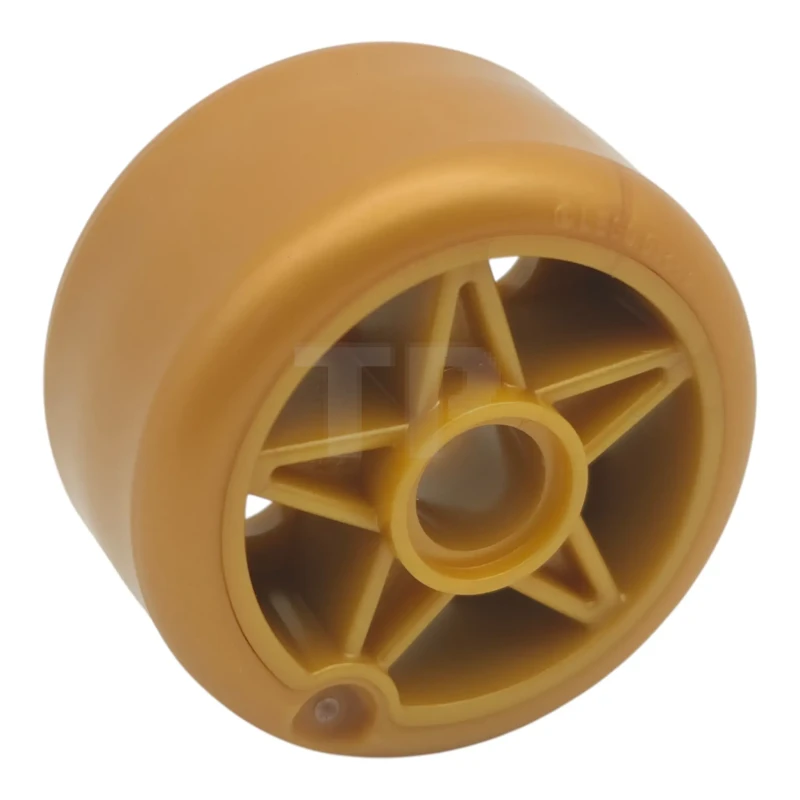 LEGO&reg;  - 6278pb04 - Rad 24 x 15 mit Pin und geformtem Reifenprofil aus hartem Kunststoff in Perlgold