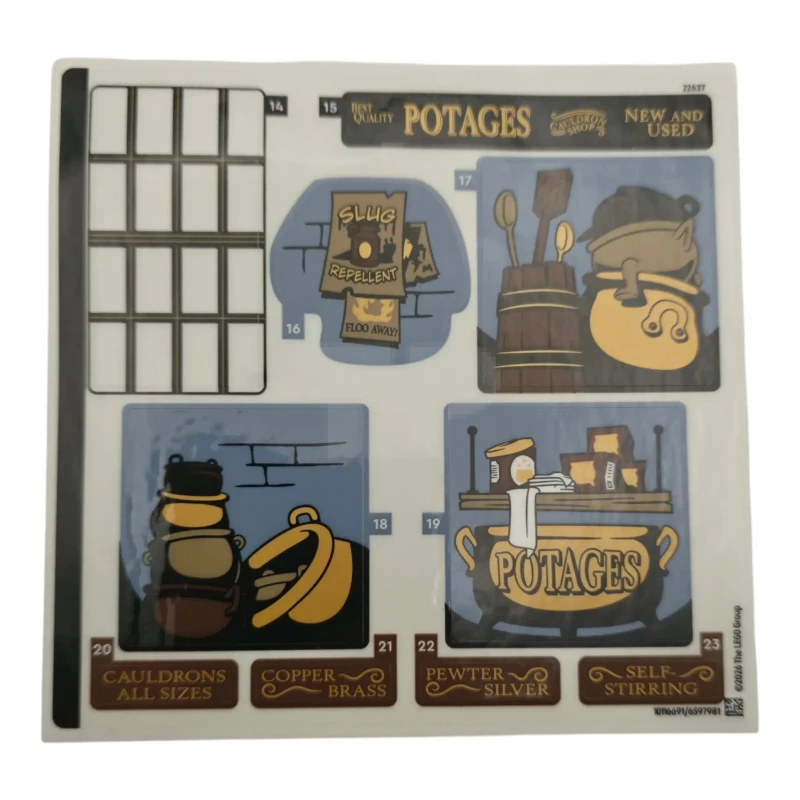 LEGO&reg; 6597981 - Sticker Sheet for Set 76471, Sheet 2 - (10116691/6597981)