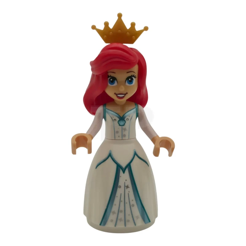 LEGO&reg; dp255 Ariel - Human, Medium Tan, White Dress, Pearl Gold Tiara